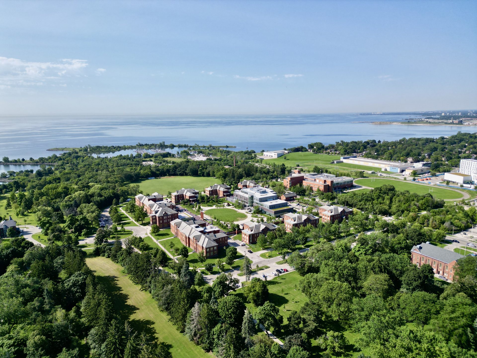 Drone view of property lot